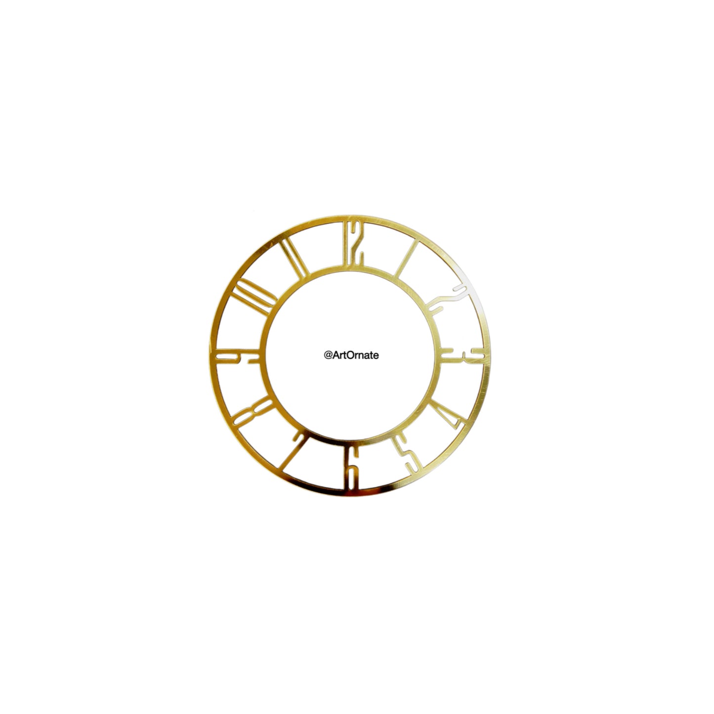 14 inch Golden Acrylic English Clock Ring