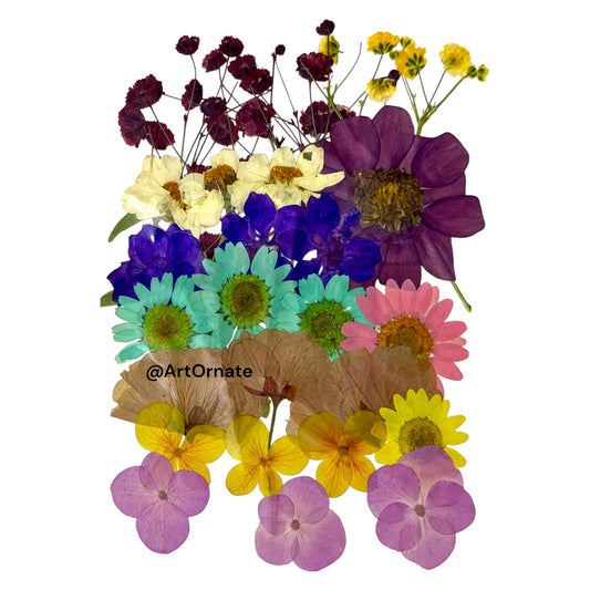 Floral decoration material for resin art and handmade candle making India