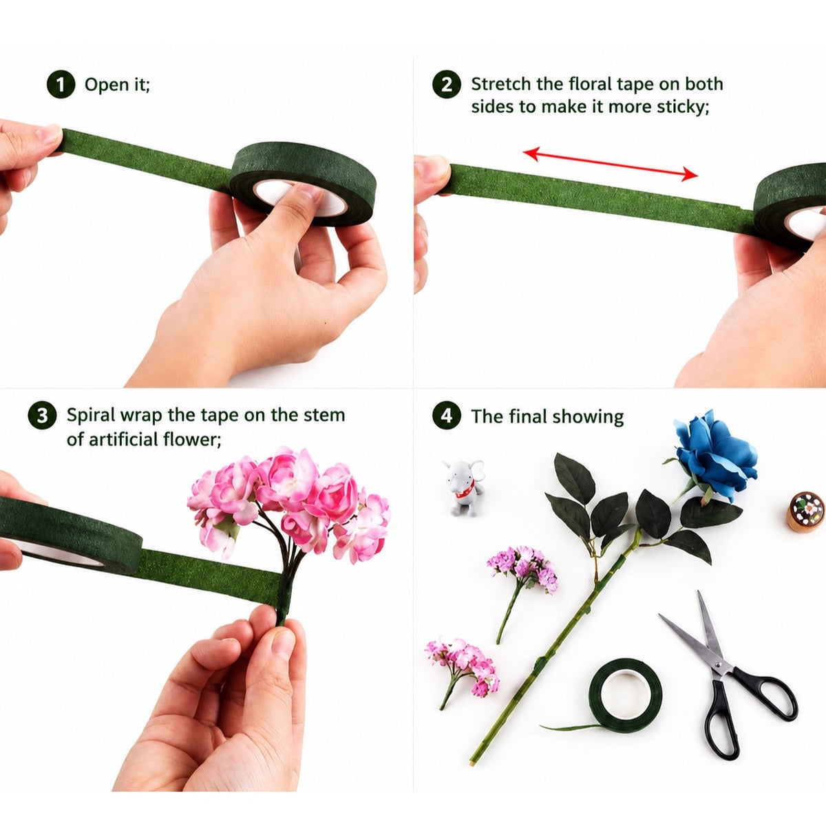 Floral Tape for wrapping and finishing handmade flower arrangements, ArtOrnate India