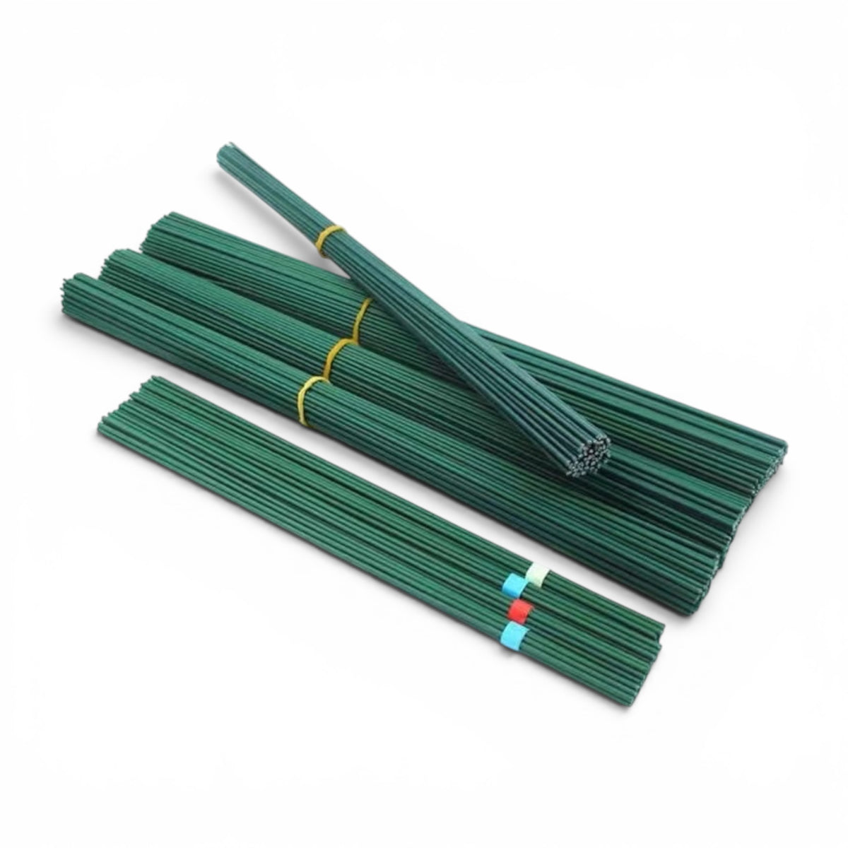 Plastic Coated Green Stem Wire for flower making, structured stems and floral crafts, ArtOrnate India
