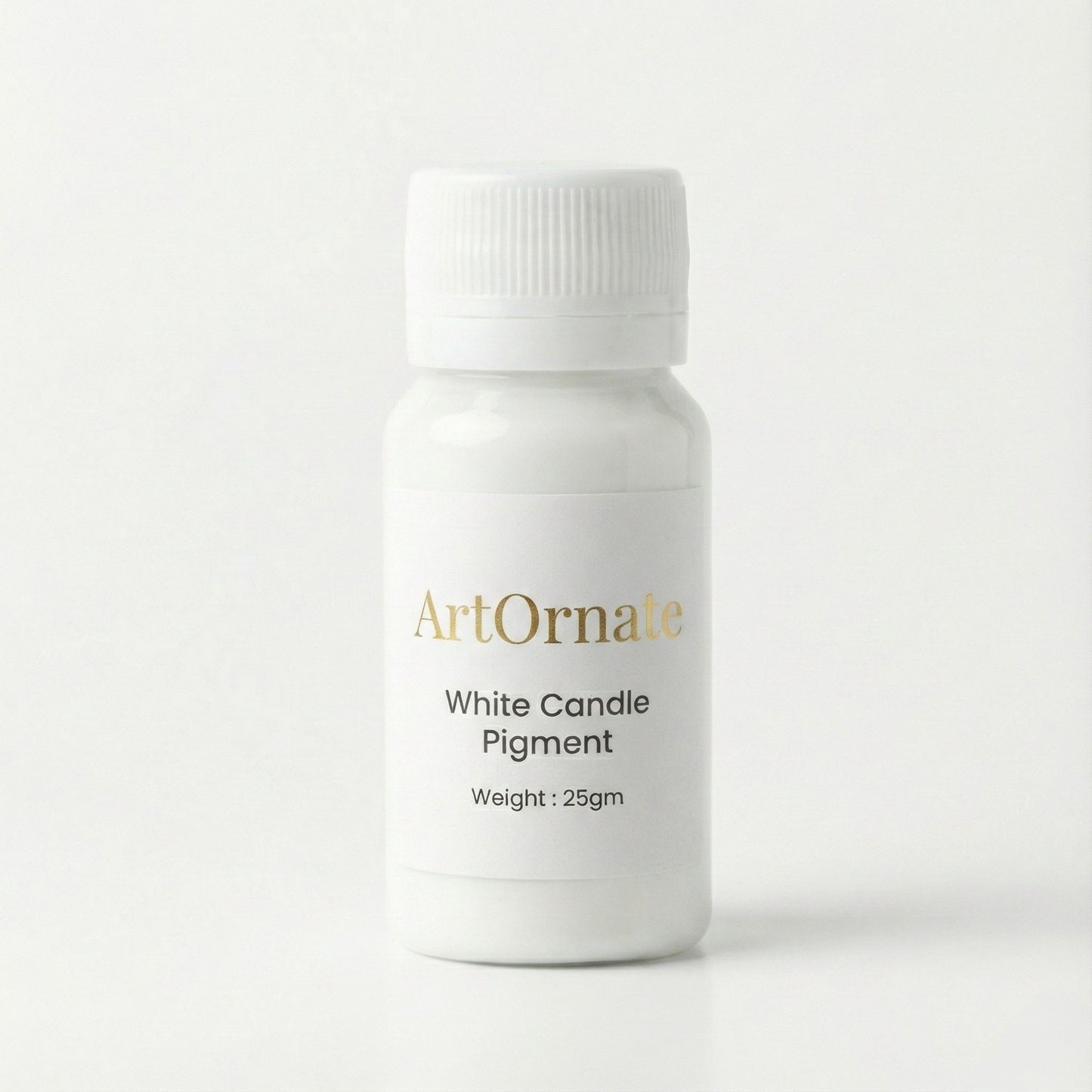 Concentrated white liquid candle dye for soy and paraffin wax, opaque white pigment for candle making supplies available at ArtOrnate